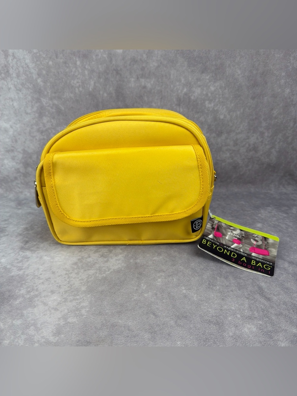 Beyond A Bag 3 in 1 Convertible Crossbody Waist Duffle Travel Bag Yellow READ